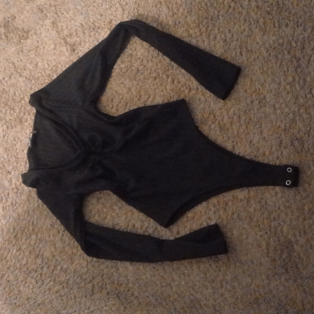 Black Long Sleeve Bodysuit